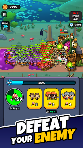Tiny Warriors Rush: Idle TD ekran görüntüsü