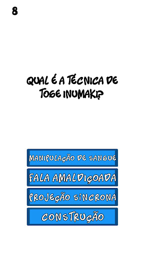 Jujutsu Kaisen Quiz ekran görüntüsü
