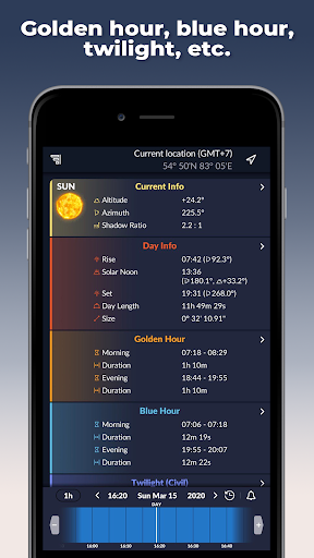 Ephemeris: Sun and Moon Seeker ekran görüntüsü
