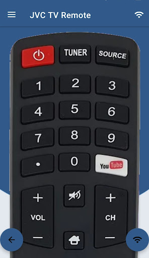 JVC Smart TV Remote ekran görüntüsü