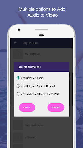 Add Audio to Video & Trim ekran görüntüsü