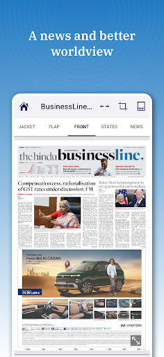 The Hindu BusinessLine ePaper ekran görüntüsü
