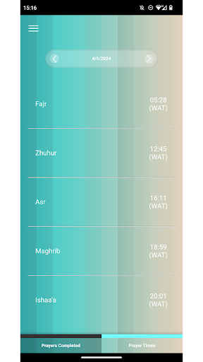 Prayer Tracker ekran görüntüsü