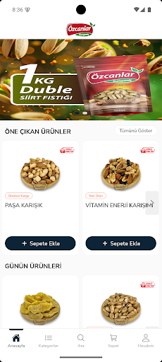 Özcanlar Kuruyemiş ekran görüntüsü