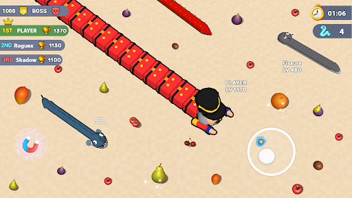 Worms .io Hungry Game ekran görüntüsü