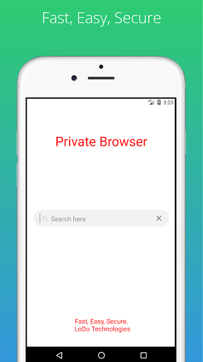Private Browser ekran görüntüsü