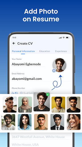 şablonlu pdf CV oluşturucu ekran görüntüsü