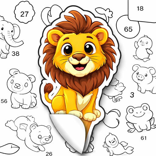 Sticker ASMR Color Puzzle game