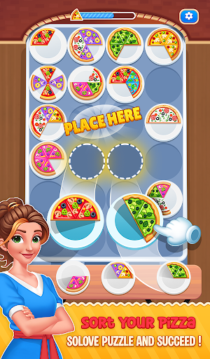 Pizza Color Sort: 3D Puzzle ekran görüntüsü