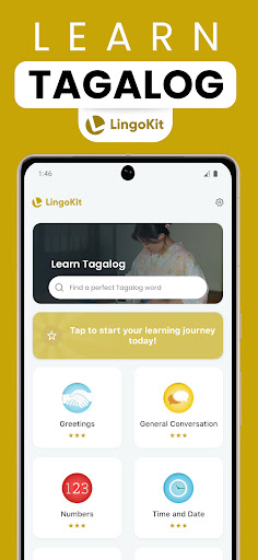 Learn Tagalog - Lingokit ekran görüntüsü
