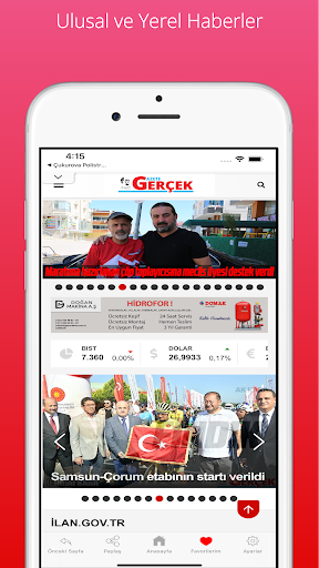 Gazete Gerçek ekran görüntüsü