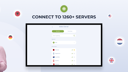 Planet Free VPN for Android TV ekran görüntüsü