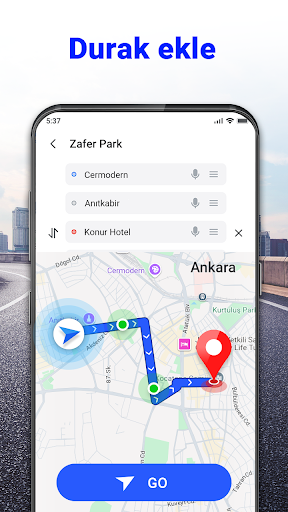 GPS Sesli Navigasyonu: Yön ekran görüntüsü