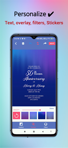 Invitation Card Maker Pro ekran görüntüsü