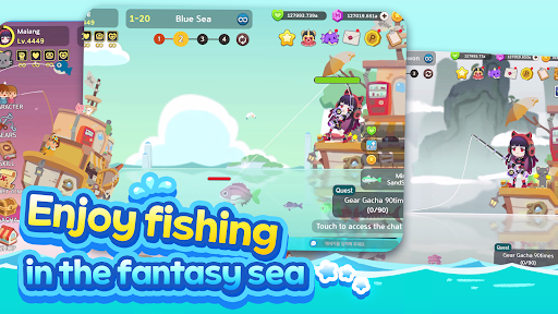 Idle Fishing: Sea of Fantasy ekran görüntüsü
