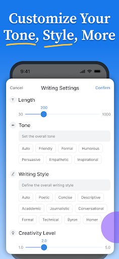 Daily AI Writer: Email, Letter ekran görüntüsü
