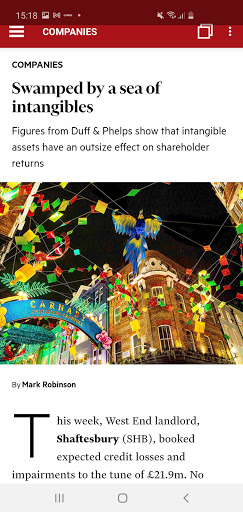 Investors Chronicle magazine ekran görüntüsü