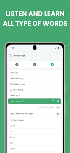 Learn Farsi Persian - Lingokit ekran görüntüsü