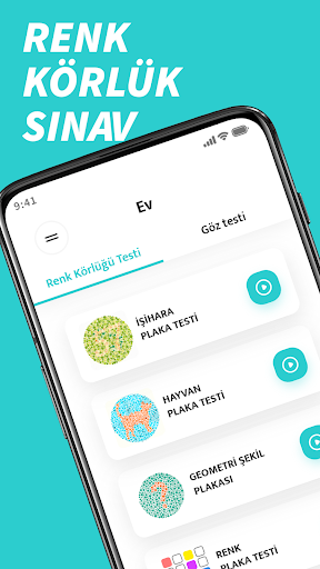 Ishihara Renk Körlüğü Testi ekran görüntüsü