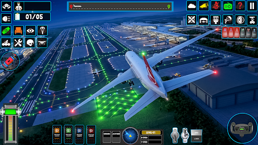 US plane flight simulator game ekran görüntüsü