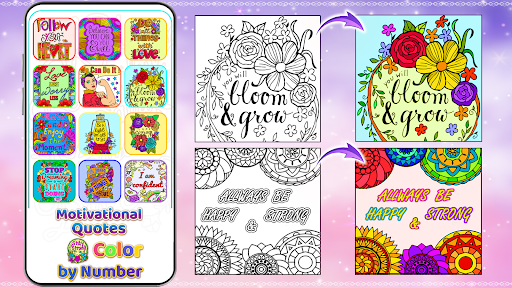 Quotes Color by Number Book ekran görüntüsü