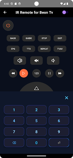 Remote for Beon tv ekran görüntüsü