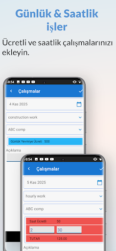 Yevmiyelerim | Gelir Takibi ekran görüntüsü