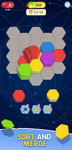 Hexa Sort Mania - Win Cash ekran görüntüsü
