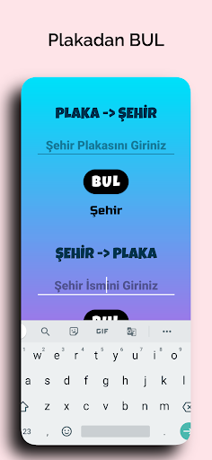 Plakadan Şehir Bul ekran görüntüsü