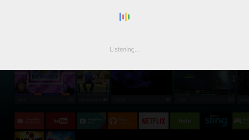 Google app for Android TV ekran görüntüsü