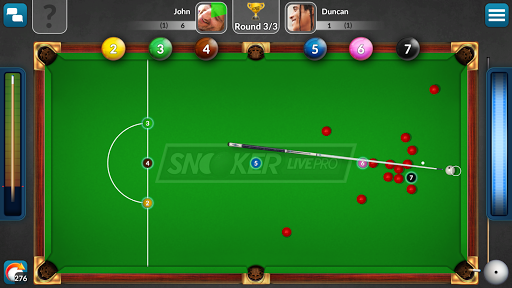 Snooker Live Pro: oyun ekran görüntüsü