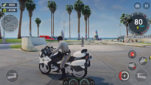 Police Bike Cop Simulator Game ekran görüntüsü