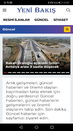 Yeni Bakış ekran görüntüsü