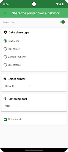 Server for RawBT ekran görüntüsü