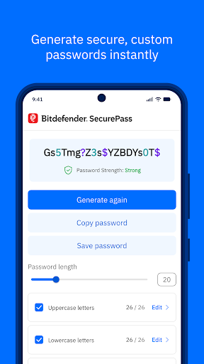 Bitdefender SecurePass ekran görüntüsü