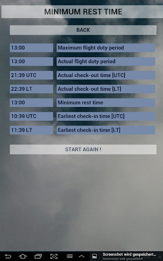 EASA FTL ekran görüntüsü