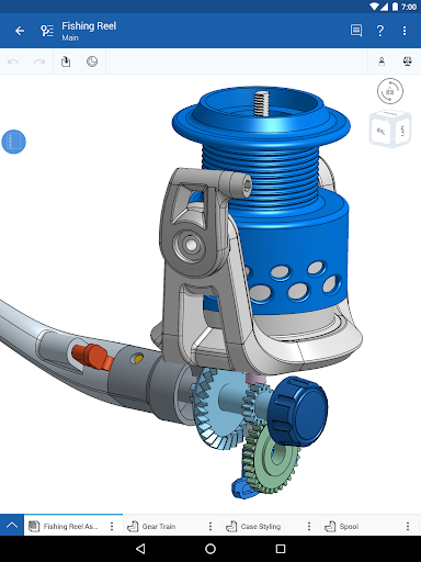 Onshape 3D CAD ekran görüntüsü