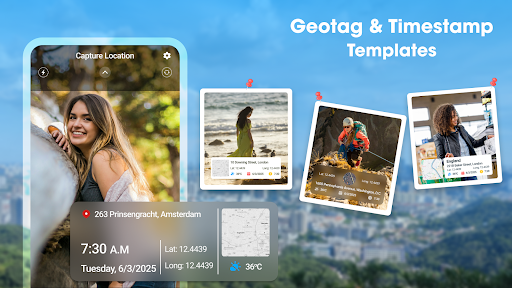GPS Camera Timestamp & Geotag ekran görüntüsü