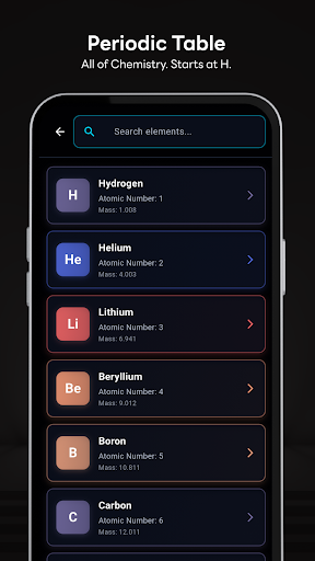 Periodic Table ekran görüntüsü