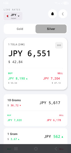 Live Gold Silver Rates Global ekran görüntüsü