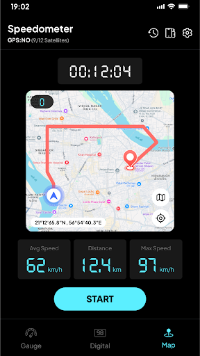 GPS Speed Tracker: Speedometer ekran görüntüsü