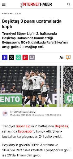 İnternetHaber ekran görüntüsü