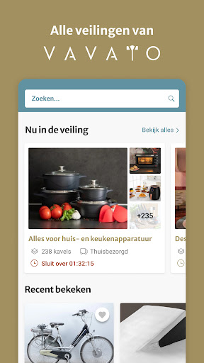 Vavato: Online Veilingen ekran görüntüsü