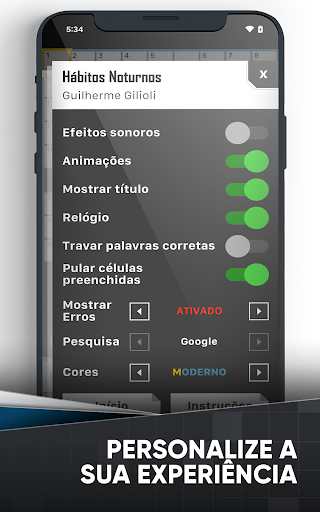 Palavras Cruzadas em Português ekran görüntüsü