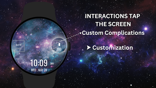 Galaxy 3D Watch Face ekran görüntüsü
