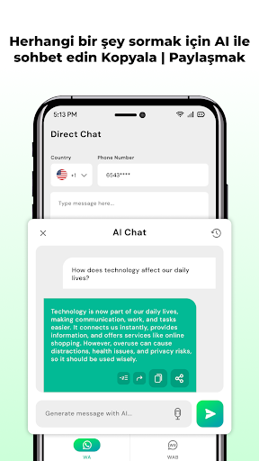 Direkt Mesajlar - WhatsChat ekran görüntüsü