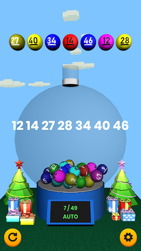 Lotto number generator machine ekran görüntüsü
