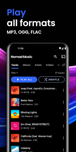 Music Player, MP3: Nomad Music ekran görüntüsü