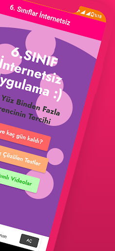 6. Sınıf Tüm Ders İnternetsiz ekran görüntüsü