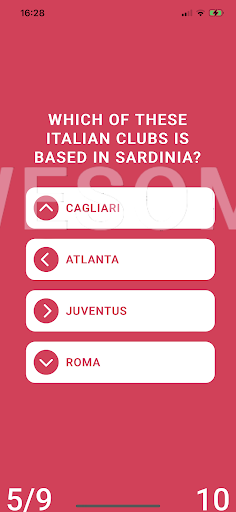 QuizSwipe Football ekran görüntüsü